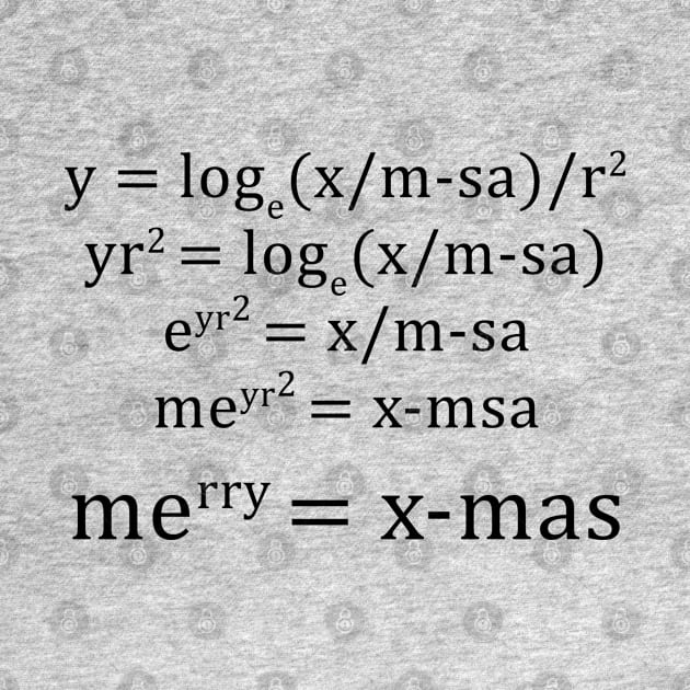 Merry X-Mas - Math Equation Christmas by CottonGarb